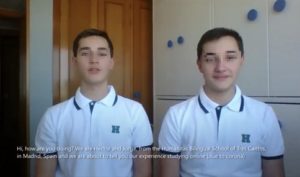 Vídeo La educación continúa de alumnos de 4º de ESO