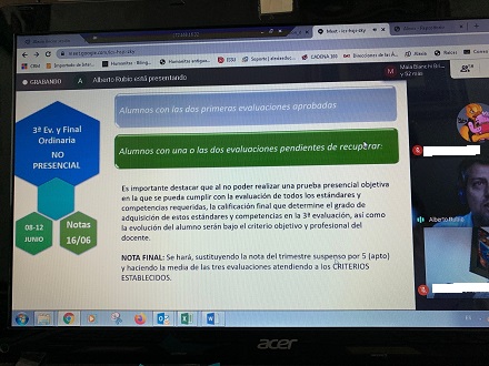 Reunión informativa para 1º, 2º y 3º de ESO