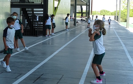 Representando deportes en 2º de Primaria