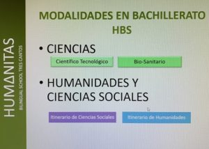 Reunión informativa paso a 2º de Bachillerato