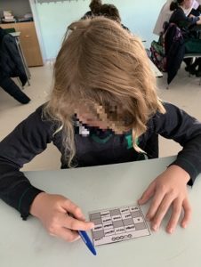 Bingo morfológico en 6º de Primaria